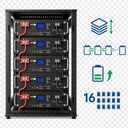 Serie de batteries LiFePO4 51,2V rack - 2