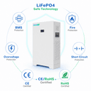 Serie de batteries LiFePO4 51,2V murales - 2