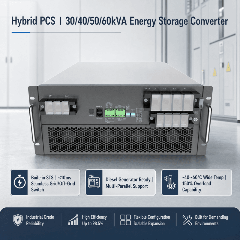 Convertisseur de stockage micro-reseau HCPS 100~125kW